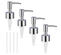 Soap Pump Replacement(Silver, 4 Pack)