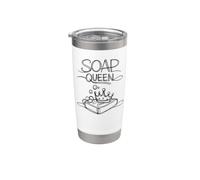 Soap Queen At Heart Funny Soap Making Cold Process Shirt Stainless Steel Insulated Tumbler