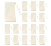 Soap Saver Bag Mesh Pouch with Hanging Drawstring Reusable Shower Foaming Bag Face Body Wash Cleansing Tool for Bath and Shower 20PCS