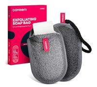Soap Saver Bag, Rough and Soft Exfoliation Soap Pouch for Bar Soap, Soap Mesh Pocket Bar Holder for Washing Body, Soap Sack Sponge Bag for Shower Bath (2 Pack)