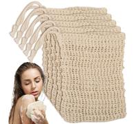 Soap Savers 5Pcs Soap Bag Bar for Bar Soap Breathable Mesh Soap Pouch with Drawstring Foaming and Drying Soap Holder for Shower