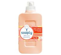 Soaply Fabric Softner - Sandalwood and Peach Fragrance - Natural plant based laundry Derived From Soap Nuts - Fabrics Stay Softer For Longer. Animal fat free, Ecocert and Vegan certified 750Ml