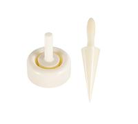 Soapow, 3pcs Ice Cream Cone Mold Set, Beige ABS Mould for Home Cafe Cake Shop, Includes 1* Ice Cream Cone Mould