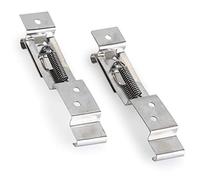 Soapow Trailer Number Plate Clips License Plate Holder Fastener Spring Loaded Stainless Steel Pair TR112
