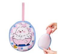 soapPouch - 13x10.5cm Skincare Cleansing, Foaming Saver, Natural Shower Scrub Bag | Portable Bathroom Bath soapHolder | Eco Friendly Mesh soapOrganizer | Travel Dormitory Hygiene