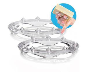 SoapStandle Bar Soap Gripper No Goo or Mess Soap Holder for Bath and Showers - Made from Post-Consumer Plastic, Handy, 2-Pack, Clear