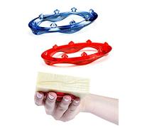 SoapStandle, Soap Handle and Stand, All-in-One Product, Replaces Messy Soap Dish, Keeps Soap Dry, Saves Soap from Waste (2, Red/Blue)