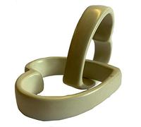 Soapstone Joined Hearts Ornament in Natural - Fair Trade and hand crafted in Kenya