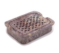 Soapstone Soap Dish & Drainer 11x8cm- Classic Square