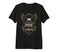 Soar Beyond Limits - Eagle Motivational Design Premium T-Shirt