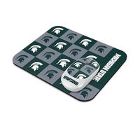 SOAR Collegiate Wireless Mouse and Mouse Pad- Checkered, Michigan State Spartans
