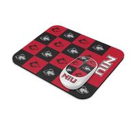 SOAR Collegiate Wireless Mouse and Mouse Pad- Checkered, Northern Illinois University