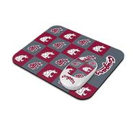 SOAR Collegiate Wireless Mouse and Mouse Pad- Checkered, Washington State Cougars