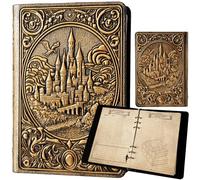 Soar Forge The Sovereign Citadel: 3D Fantasy Embossed Notebook Binder for DnD - Refillable Character Journal & Campaign Tracker for D&D - 3 Campaign Packs (33 Sheets/66 Pages Each - Total 198 pages)
