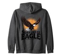 Soar Like An Eagle Christian Isaiah 40:31 Zip Hoodie