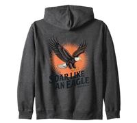 Soar Like An Eagle Isaiah 40:31 Christian Zip Hoodie