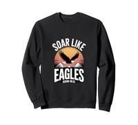 Soar Like Eagles Isaiah 40:31 Christian Bible Verse Sweatshirt