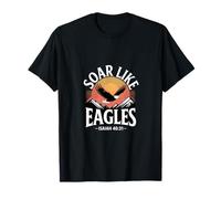 Soar Like Eagles Isaiah 40:31 Christian Bible Verse T-Shirt