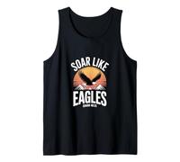Soar Like Eagles Isaiah 40:31 Christian Bible Verse Tank Top