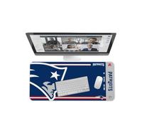 SOAR NFL Official Established Primary Logo Wordmark Home Office Desk Pad Mouse Pad Mat 35" x 16" (New England Patriots)
