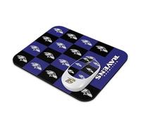 SOAR NFL Wireless Mouse and Mouse Pad- Checkered, Baltimore Ravens