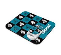 SOAR NFL Wireless Mouse and Mouse Pad- Checkered, Jacksonville Jaguars