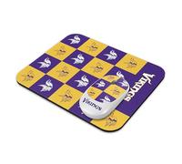 SOAR NFL Wireless Mouse and Mouse Pad- Checkered, Minnesota Vikings