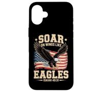 Soar On Wings Like Eagles Isaiah 40:31 Design Case for iPhone 16 Plus