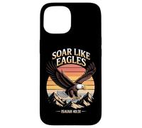 Soar on Wings like Eagles Isaiah 40:31 Eagle Design Case for iPhone 15