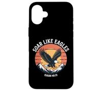 Soar on Wings like Eagles Isaiah 40:31 Eagle Design Case for iPhone 16 Plus