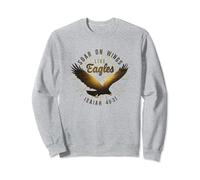 Soar on Wings like Eagles Isaiah 40:31 Eagle Design Sweatshirt