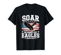 Soar On Wings Like Eagles Isaiah 40:31 Verse T-Shirt