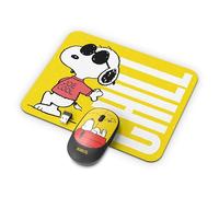 SOAR Peanuts Mouse & Mouse Pad Combo Yellow- Chill