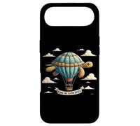 Soar The Slow Skies Turtle Whimsical Hot Air Balloon Design Case for iPhone Air