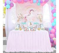 SoarDream Iridescent White Sequin Tablecloth 90"x156" Wedding Table Cloth