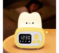SOARFLY Cute Alarm Clock Toaster LED Night Light, Children's Room Decoration, Children's Lamp Gift for Baby