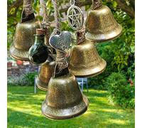 SOARFLY Witches Bells, Wind Chimes Door Protection Charm, Boho Hanging Ornaments, Feng Shui Bells for Porch, Garden, Window (65cm)