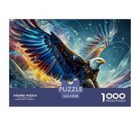 Soaring Eagle 1000 Piece Jigsaw Puzzle for Adults Paper Material Fantasy Night Sky Focus Game Home Relaxation Gift 52x38cm/1000pcs