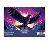 Soaring Eagle Bird Animals Puzzle 1000 Piece Family Nature Puzzles Game Perfect for Relaxation 100% Recycled Cardboard for Adults 38x26cm/1000pcs