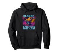 Soaring Eagle Blonde Ambition Takes Flight Quote Pullover Hoodie