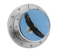 Soaring Eagle Kitchen Timers for Cooking Visual Timer Stainless Steel Magnetic Timer with Alarm Cooking Timers for Baking, Exercise, Sports, Study & Outdoor Use