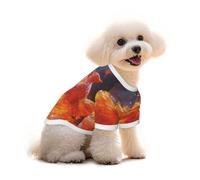 Soaring Phoenix Print Dog Clothes Soft Cotton Dog T Shirt for Small, Medium and Large Dogs for Daily Wear