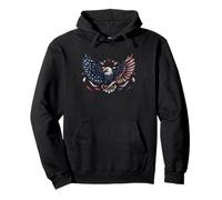 Soaring Spirit Patriotic USA Eagle Wings of Freedom Liberty Pullover Hoodie