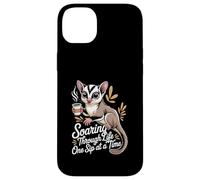 Soaring Through Life One Sip at a Time Sugar Glider Coffee Case for iPhone 14 Plus