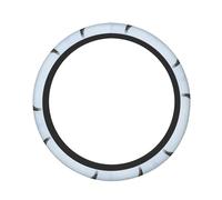 Soaring White Bald Eagle Print Universal Fit Steering Wheel Sleeve, Anti Slip Breathable Car Grip, Easy Install 15in/38cm Cover