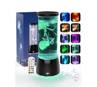 Soarling Jellyfish Lamp, Jelly Fish Light Lamp with Music Bluetooth Speaker & White Noise, 10 Color Changing Jellyfish Aquarium with Speed Control Sensory Mood Light for Relax