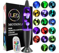 Soarling Liquid Motion Lamp - 16 Inch Mood Light with Wax Flow, 17 Colour Changing Relaxing Bedroom Decor Night Light, Cool Gifts for Teenagers Girls Boys, Desk Lamp for Students Dorm Room Office