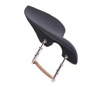 Soarun Black 4/4 Violin Chinrest with Screw & Cork, Ebony with Standard Bracket