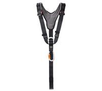 SOB Half-Body Safety Harness, Adjustable Chest and Shoulder Straps, Black Nylon, Universal Size, Construction and Climbing Fall Protection