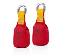 SOB Outdoor Throw Weight Bag, Arborist's Rope Throwing Bag with D-Ring, Multipurpose Rock Climbing Sandbag for Tree Rock Climbing (Red, 8.8 OZ)